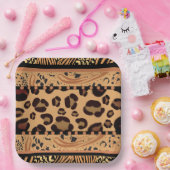 Leopard Animal Print Pappteller (Party)