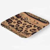 Leopard Animal Print Pappteller (Gewinkelt)