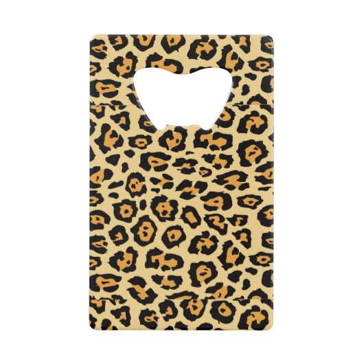 Leopard Animal Print Pattern-25560 Geldbeutel Flaschenöffner (Vorderseite)
