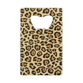 Leopard Animal Print Pattern-25560 Geldbeutel Flaschenöffner (Rückseite)