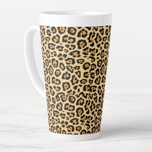 Leopard Animal Print Pattern-25560 Milchtasse (Linke Ecke)