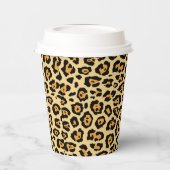 Leopard Animal Print Pattern-25560 Pappbecher (Links)