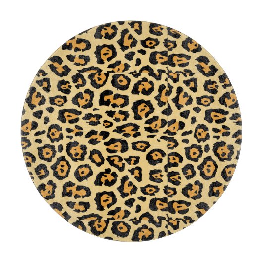 Leopard Animal Print Pattern-25560 Schneidebrett (Vorderseite)