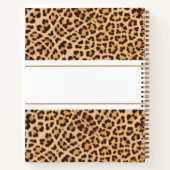 Leopard Animal Print Personalisiert Sketchbook Notizblock (Rückseite)
