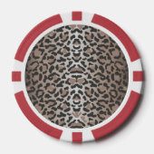 Leopard Animal Print - Pokerchips (Vorderseite)