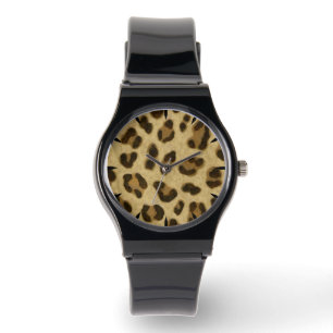 Leopard Animal Print Skin Muster Armbanduhr
