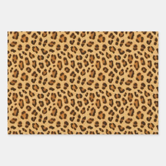 Leopard Animal Print Skin Muster Geschenkpapier Set (Vorderseite 2)