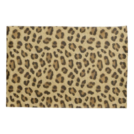 Leopard Animal Print Skin Muster Kissenbezug (Rückseite)