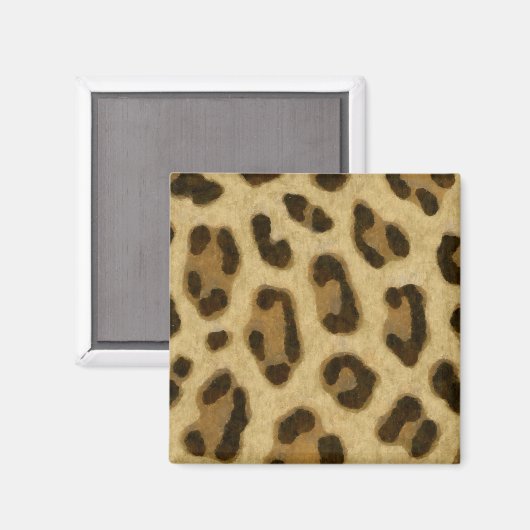 Leopard Animal Print Skin Muster Magnet (Vorderseite/Rückseite)