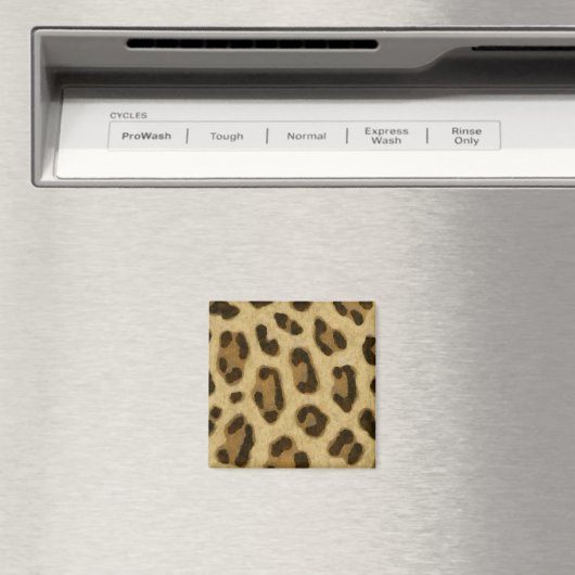 Leopard Animal Print Skin Muster Magnet (In Situ (Geschirrspüler))
