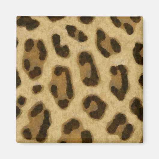 Leopard Animal Print Skin Muster Magnet (Vorne)