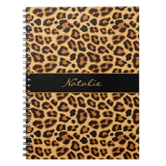 Leopard Animal Print Skin Muster Notebook Notizblock (Vorderseite)