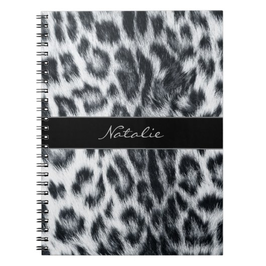 Leopard Animal Print Skin Muster Notebook Notizblock (Vorderseite)