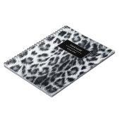 Leopard Animal Print Skin Muster Notebook Notizblock (Linke Seite)