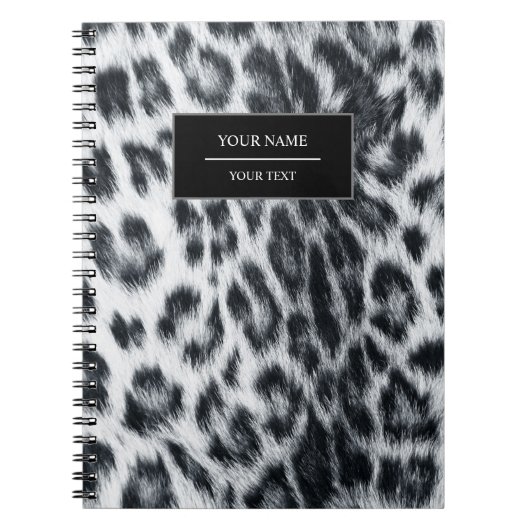 Leopard Animal Print Skin Muster Notebook Notizblock (Vorderseite)