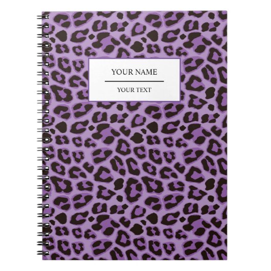 Leopard Animal Print Skin Muster Notebook Notizblock (Vorderseite)