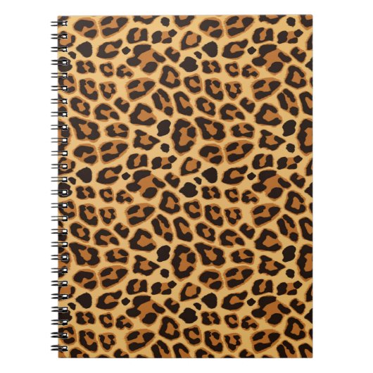 Leopard Animal Print Skin Muster Notebook Notizblock (Vorderseite)
