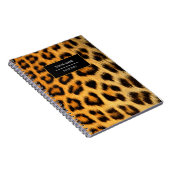 Leopard Animal Print Skin Muster Notebook Notizblock (Rechte Seite)
