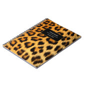 Leopard Animal Print Skin Muster Notebook Notizblock (Linke Seite)