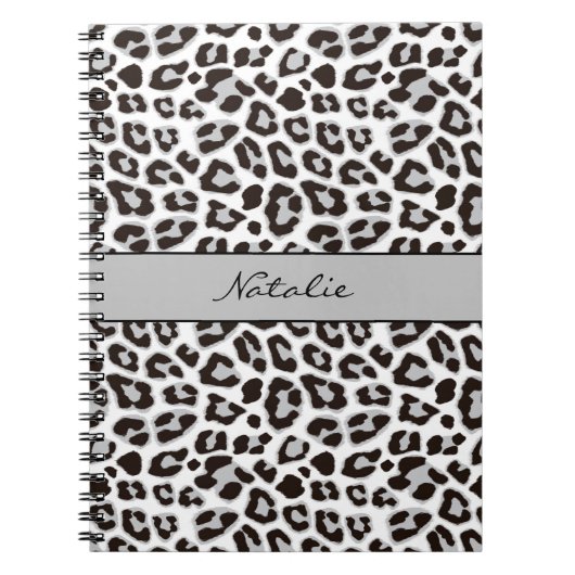 Leopard Animal Print Skin Muster Notebook Notizblock (Vorderseite)