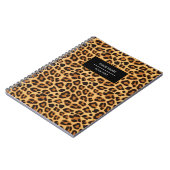 Leopard Animal Print Skin Muster Notebook Notizblock (Linke Seite)