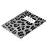 Leopard Animal Print Skin Muster Notebook Notizblock (Linke Seite)