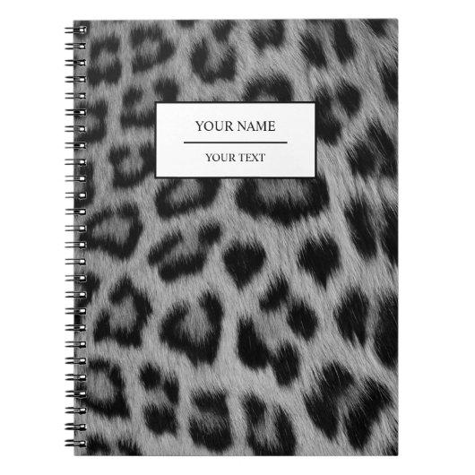 Leopard Animal Print Skin Muster Notebook Notizblock (Vorderseite)