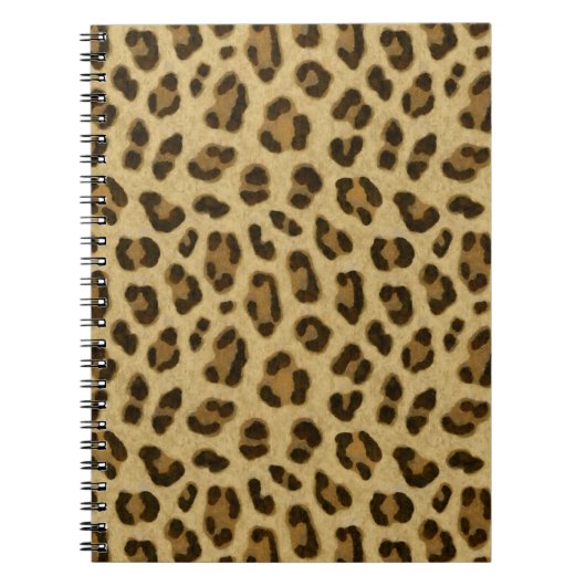 Leopard Animal Print Skin Muster Notizblock (Vorderseite)
