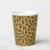 Leopard Animal Print Skin Muster Pappbecher (Rechts)