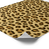 Leopard Animal Print Skin Muster Poster (Ecke)