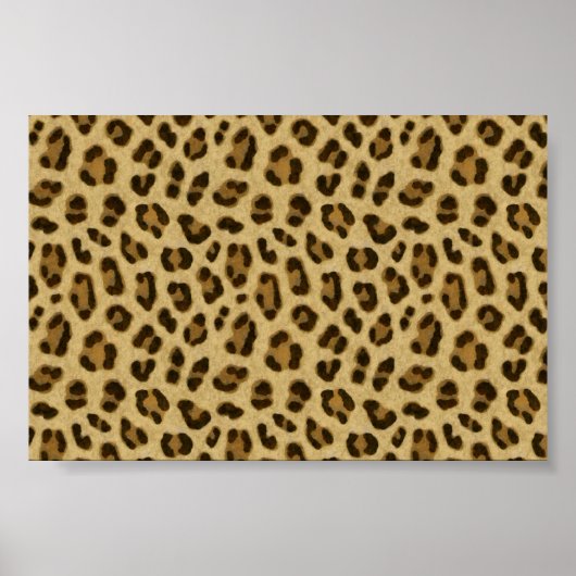 Leopard Animal Print Skin Muster Poster (Vorne)