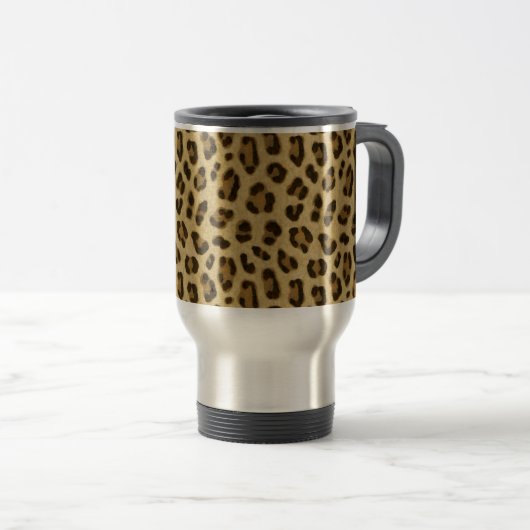 Leopard Animal Print Skin Muster Reisebecher (VorderseiteRechts)