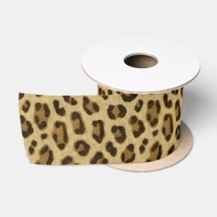 Leopard Animal Print Skin Muster Satinband