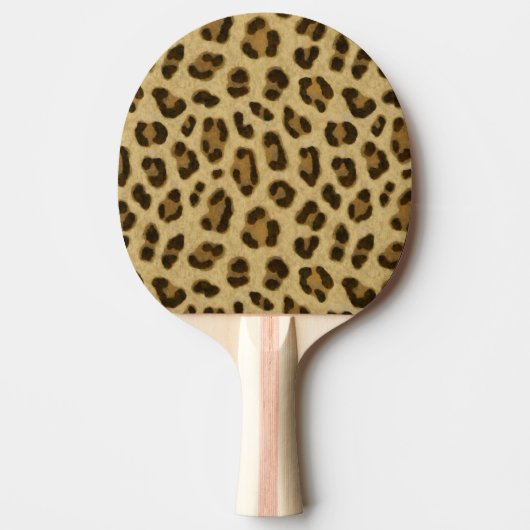 Leopard Animal Print Skin Muster Tischtennis Schläger (Vorderseite)