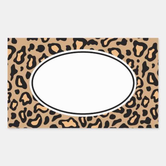 Leopard Animal Print Stickers (Vorderseite)