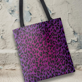 Leopard Animal Print Stilvoll Rosa Lila Ombre Tasche