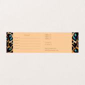 LEOPARD Animal Print - Visitenkarte Visitenkarten (Innenseite Aufgefaltet)