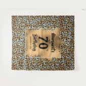 Leopard Animal Print Wandteppich (Vorderseite (Horizontal))