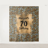 Leopard Animal Print Wandteppich (Vorderseite)