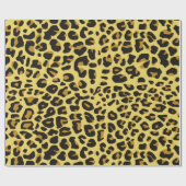 Leopard Animal Skin Muster Print Geschenkpapier (Flach)