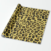 Leopard Animal Skin Muster Print Geschenkpapier (Ungerollt)