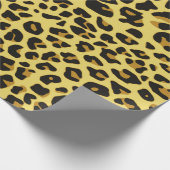 Leopard Animal Skin Muster Print Geschenkpapier (Ecke)