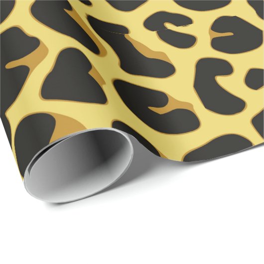 Leopard Animal Skin Muster Print Geschenkpapier (Rolleneckpunkt)