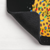 Leopard Animal Weihnachtsmannmütze Ugly Christmas Mousepad (Ecke)
