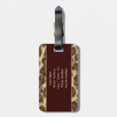 Leopard (anpassbar) gepäckanhänger (Rückseite vertikal)