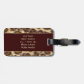 Leopard (anpassbar) gepäckanhänger (Rückseite horizontal)