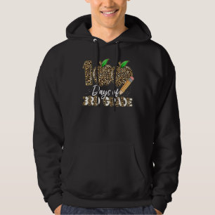 Leopard Äpfel 100. Tag 3. Klasse Lehrer 100 Tag Hoodie