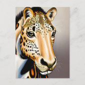 Leopard Appaloosa Funny AI Generated Art Postkarte (Vorderseite)