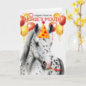 Leopard Appaloosa Horse Funny Birthday Karte (Gelbe Blume)