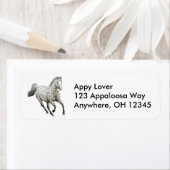 Leopard Appaloosa Horse Label (Insitu)